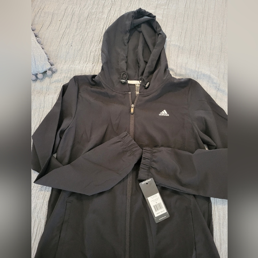 Adidas wind jacket with hood